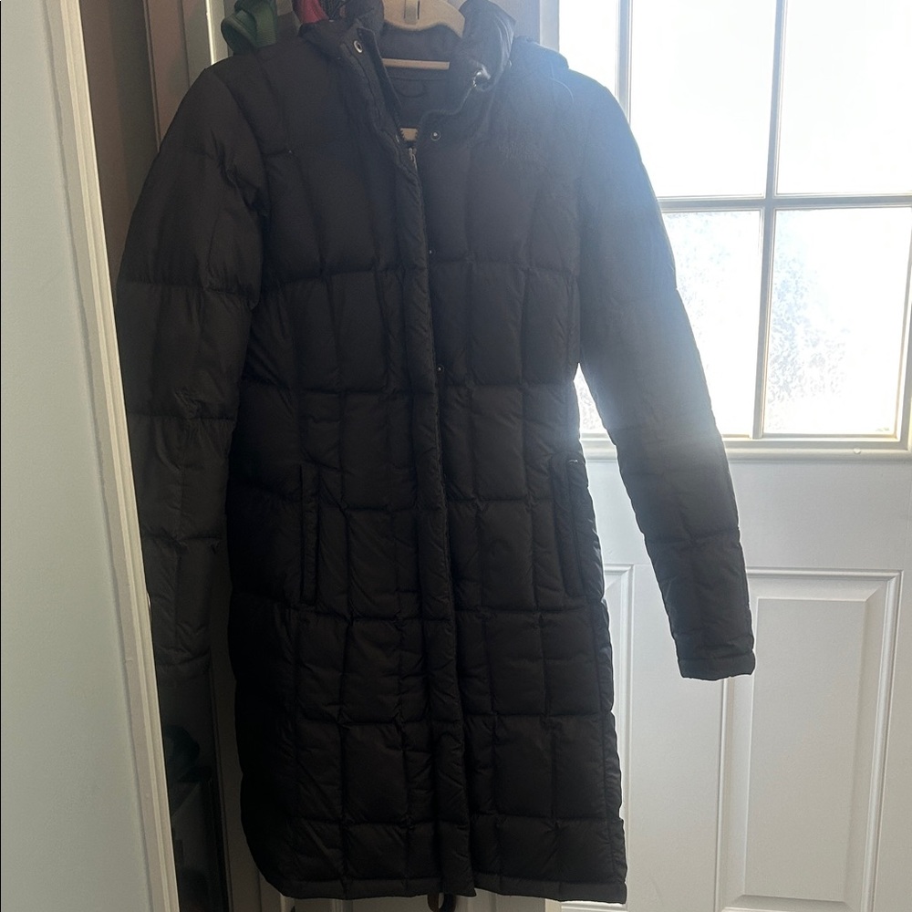 The North Face Charcoal Gray Puffer Coat